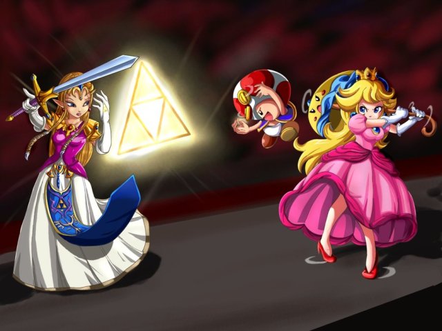 Zelda_vs_Princess_Peach_by_SigurdHosenfeld