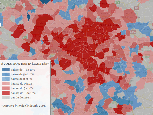 Les inégalités de revenus en Ile-de-France